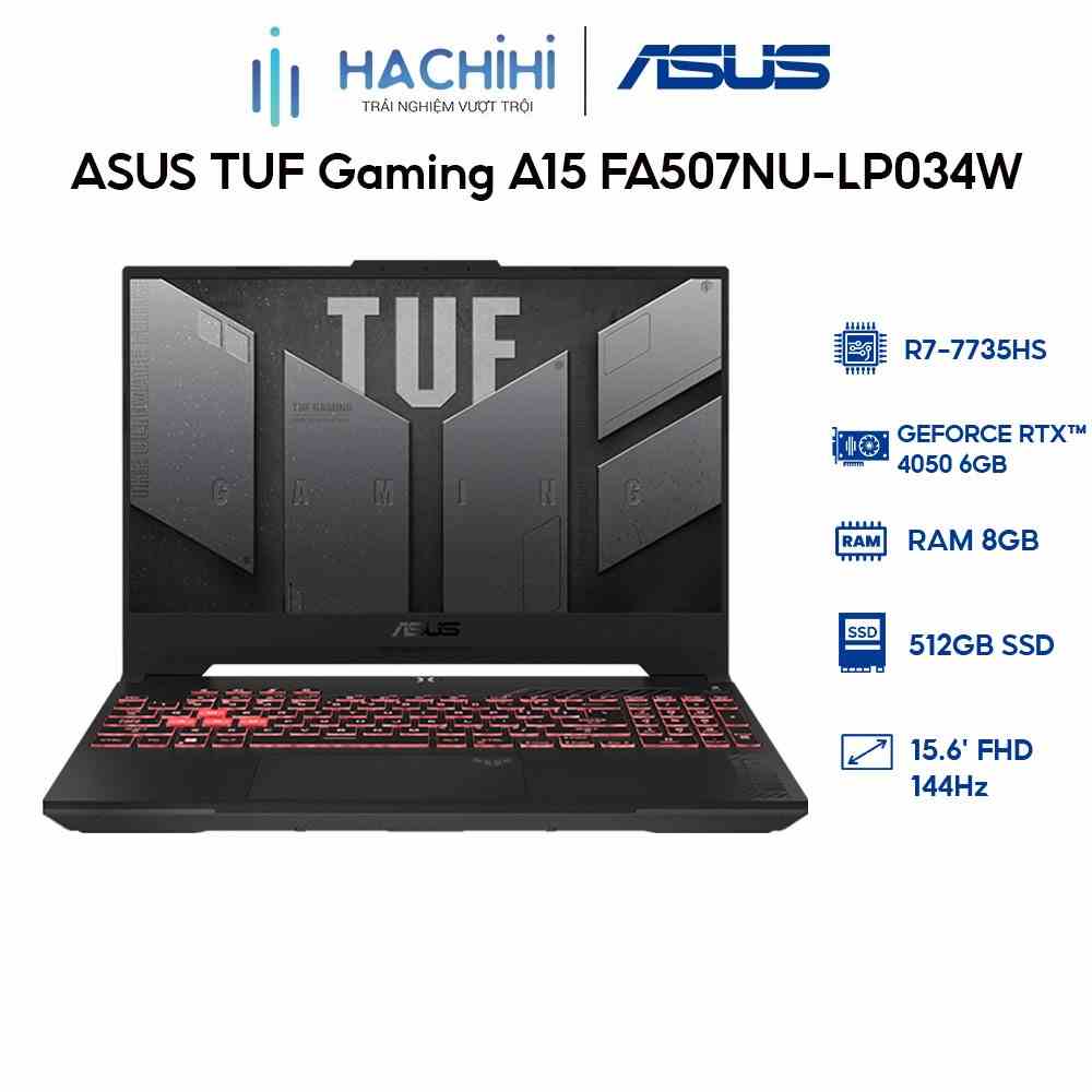 Laptop ASUS TUF Gaming A15 FA507NU-LP034W (R7-7735HS|8GB|512GB|RTX™ 4050 6GB)