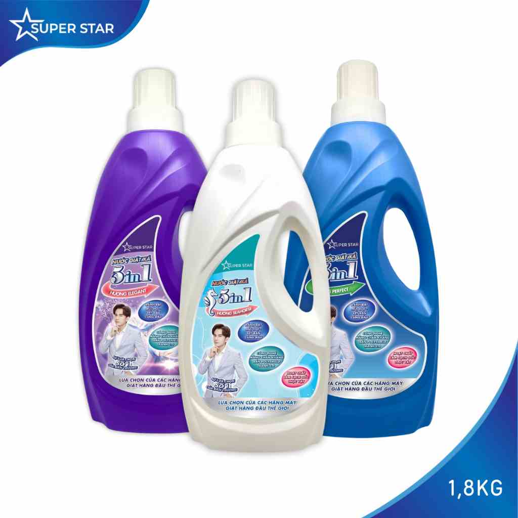 [Mã BMLTA35 giảm đến 35K đơn 99K] Nước Giặt Xả Super Star 5in1 Lucky Star 1.8kg