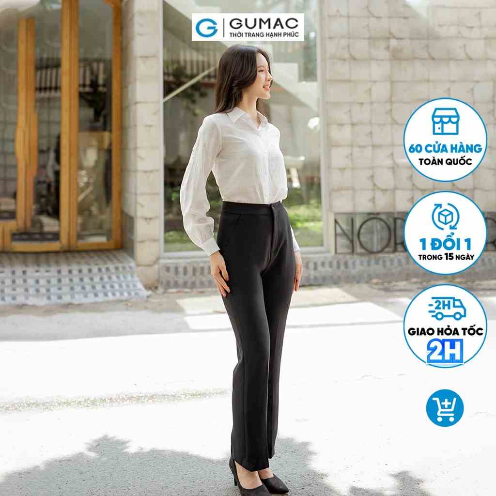 Quần tây ống suông thời trang GUMAC QD06047