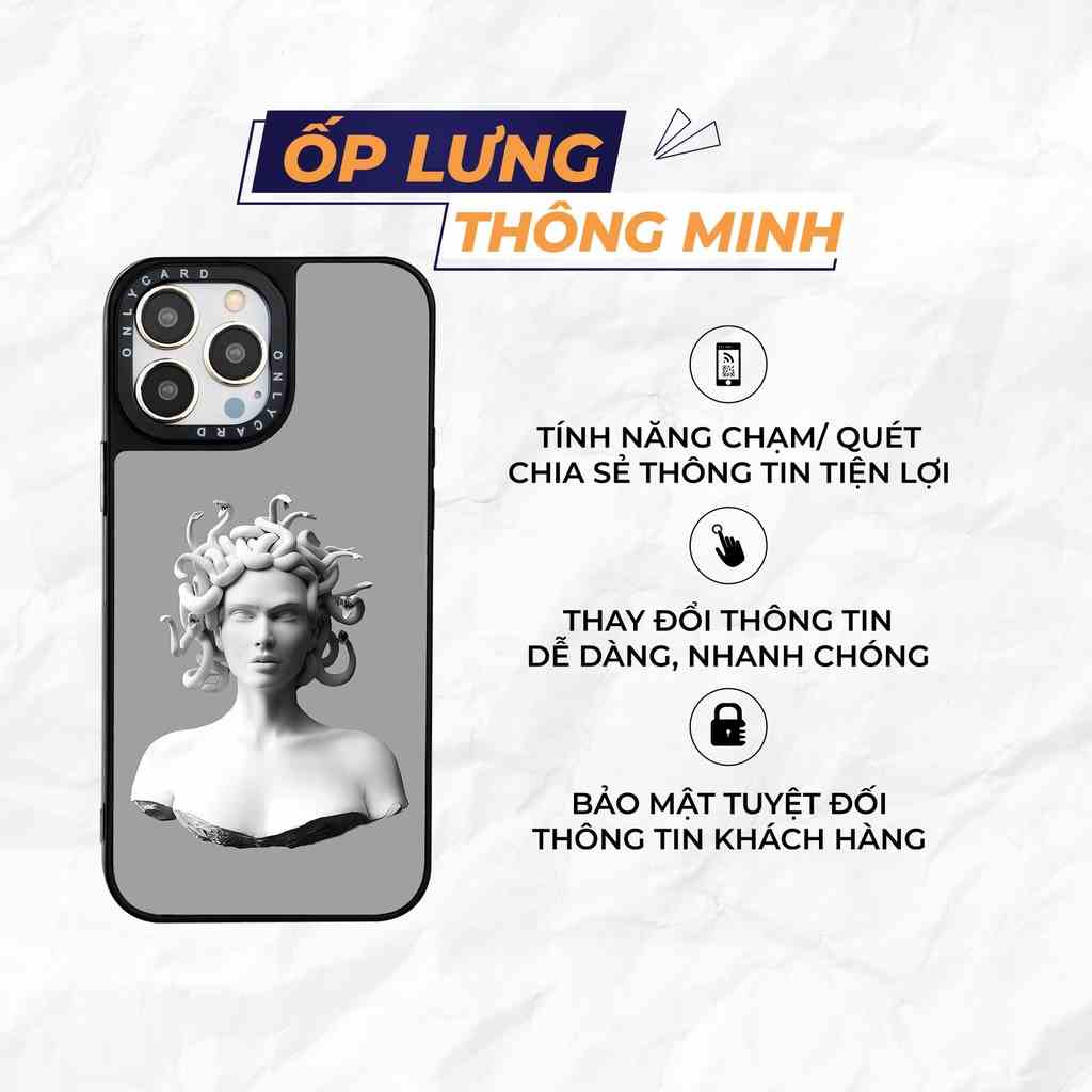 Ốp lưng thông minh ONLYCASE_MEDUSA_15/Dành cho các dòng IPhone 7/7plus/8/8plus/x/xr/xs/11/12/13/pro/promax