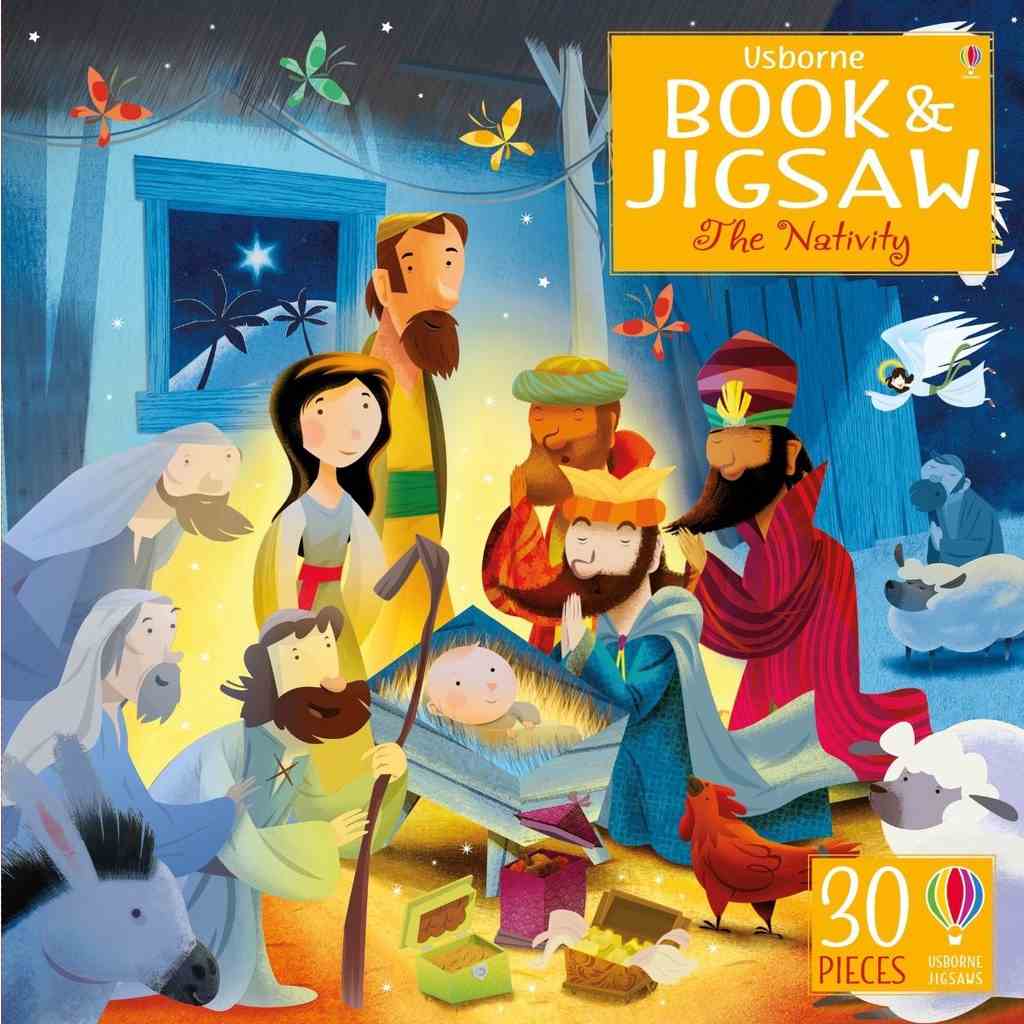 [Mã BMLTB200 giảm đến 100K đơn 499K] Usborne Book and Jigsaw The Nativity