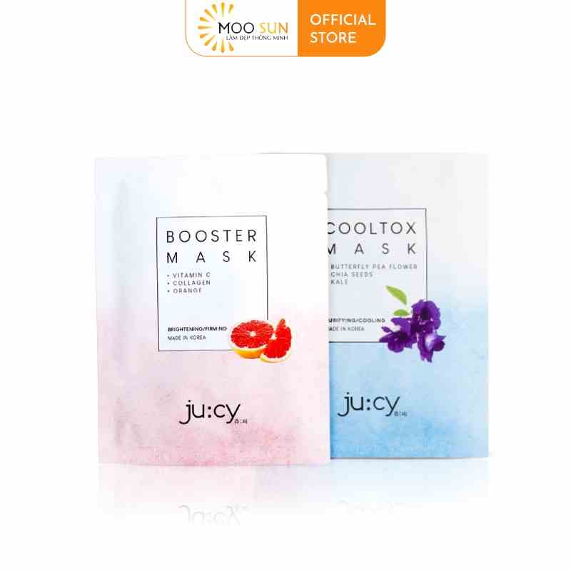 Mặt nạ dưỡng da BOOSTER MASK - COOLTOX MASK Ju:Cy Hàn Quốc 25ml