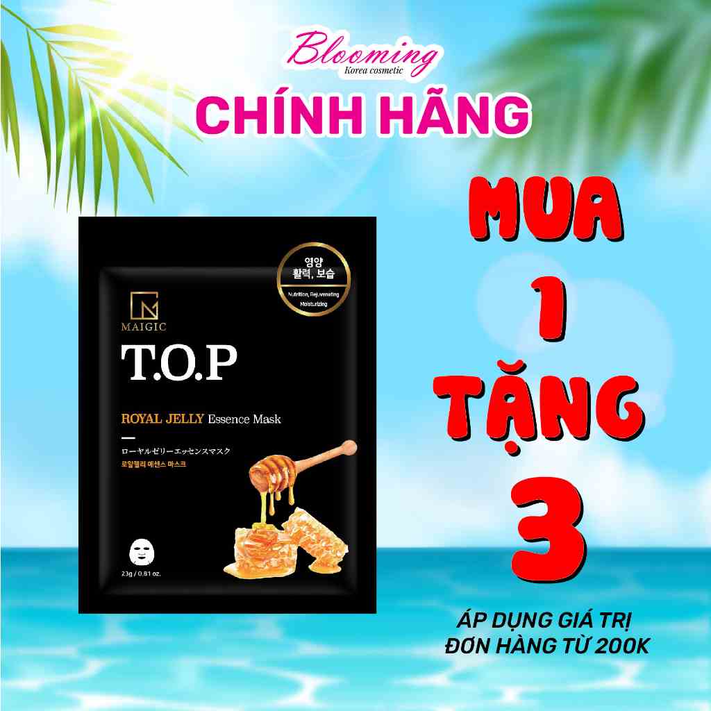 [Mã BMLTA35 giảm đến 35K đơn 99K] Mặt Nạ Giấy MAIGIC T.O.P ROYAL JELLY Essence Mask Chiết Xuất Sữa Ong Chúa 23g