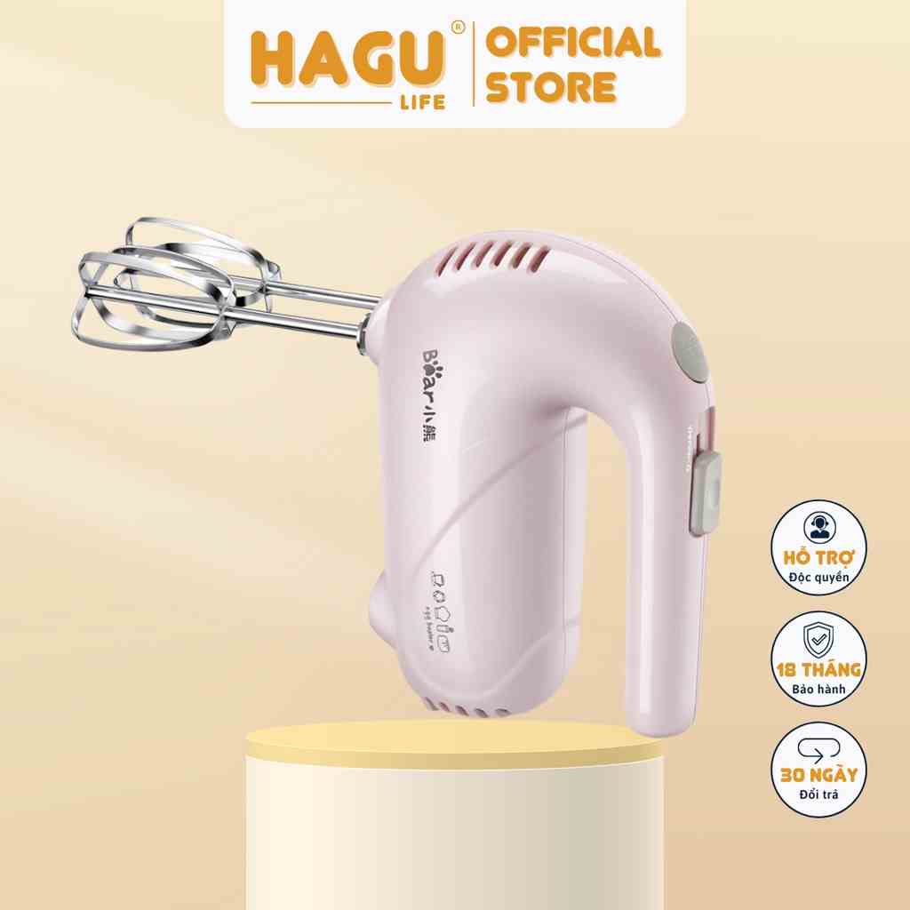 Máy Đánh Trứng Cầm Tay Bear 5 Tốc độ DDQ-A01G1 - Hàng Chính Hãng - Bảo Hành 18 Tháng