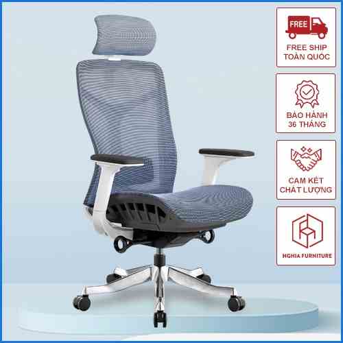 Ghế công thái học Nghia Furniture Ergonomic 03 Full lưới, Đa Tính Năng