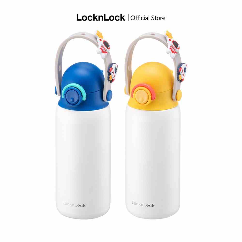 Bình giữ nhiệt Lock&Lock DIY Strap Tumbler 350ml - (Vàng/Xanh) LHC3283