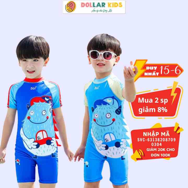 Bộ Đồ Bơi Cho Bé Trai Dollarkids Dành Cho Trẻ Từ 2 Tuổi Đến 12 Tuổi Vải Mềm Mịn Thoáng Mát