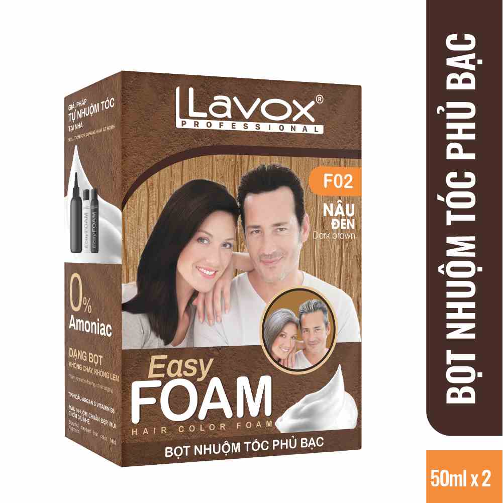 [Mã BMLTB35 giảm đến 35K đơn 99K] Bọt Nhuộm Tóc Phủ Bạc Easy Foam Lavox