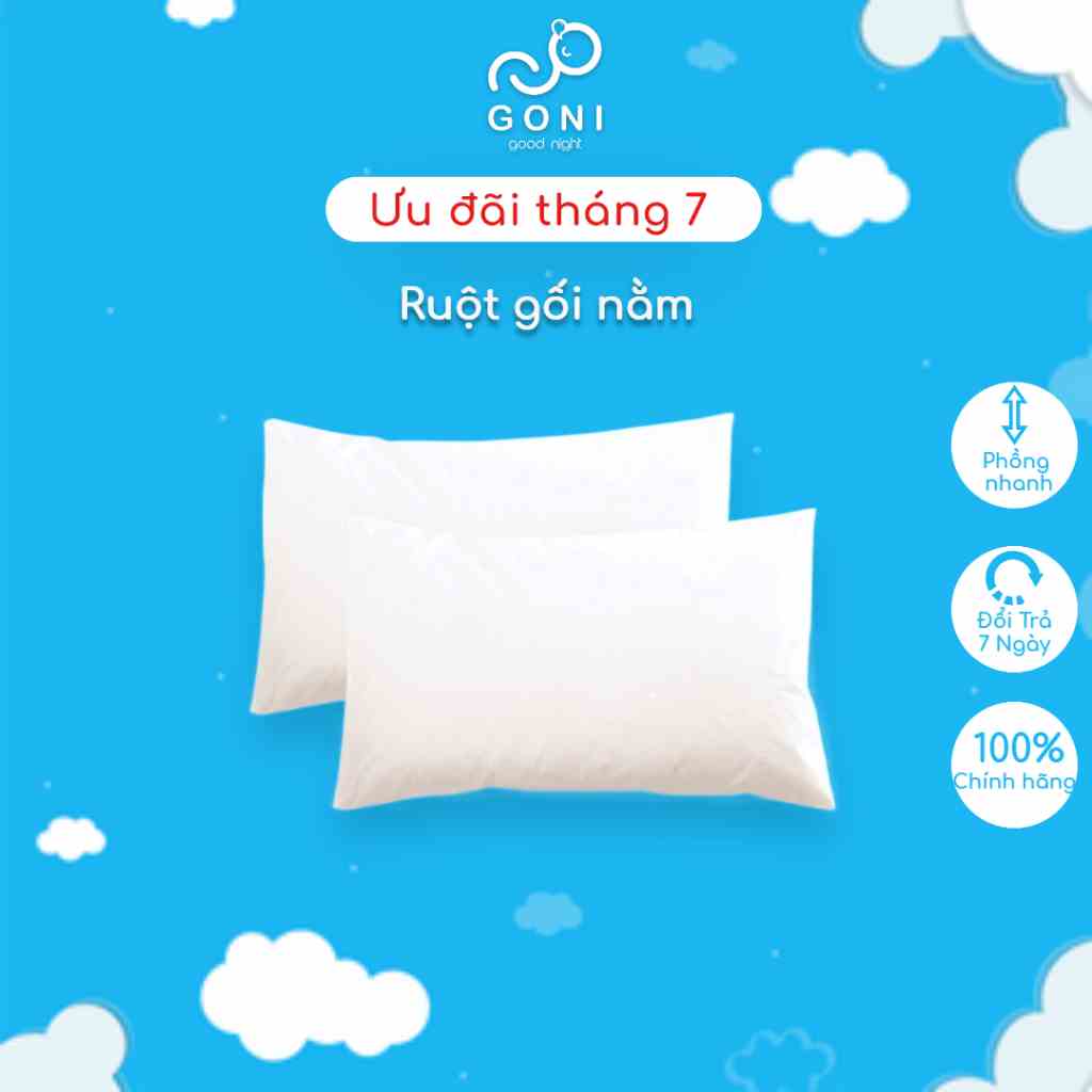 Ruột Gối Bông Gòn Goni Lông Vũ Nhân Tạo, Gòn Bi, Gòn 3D Cao Cấp Tinh Khiết, Căng Phồng, Lượng Bông Gòn Đạt Chuẩn