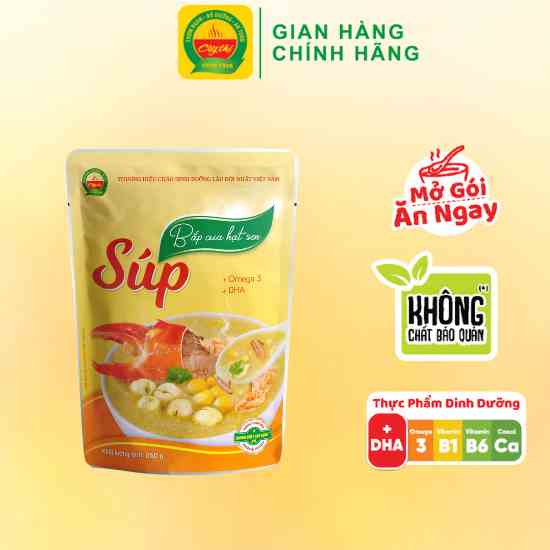 [Mã BMLTB200 giảm đến 100K đơn 499K] Súp Bắp Cua Hạt Sen - Thương Hiệu Cây Thị - Mở gói ăn ngay 260g