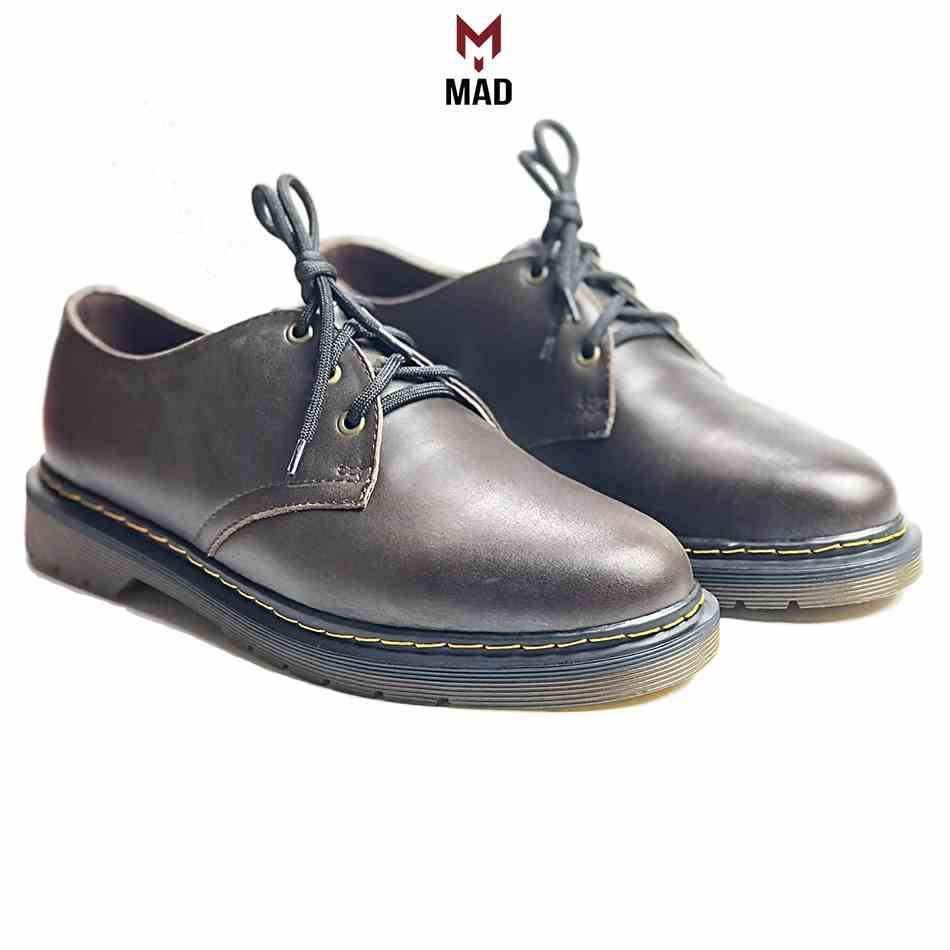 [Mã BMLTB200 giảm đến 100K đơn 499K] Giày Tây Nam Derby Dr Martens 1461 MAD Brown Da Bò Sáp Cao Cấp Giá Rẻ Nhất Hà Nội