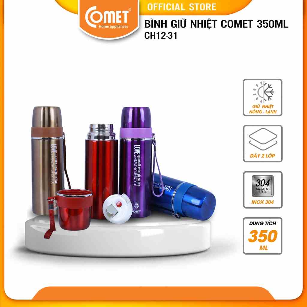 [LIFEMC11M2ADP -12% đơn 250K] Bình giữ nhiệt COMET CH12-31 (350ml)