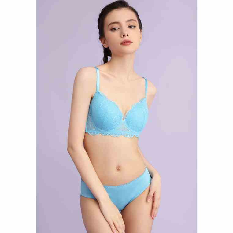 Bộ lót nữ HMTmoda cup xéo ren có gọng, mút mỏng 707-73628B