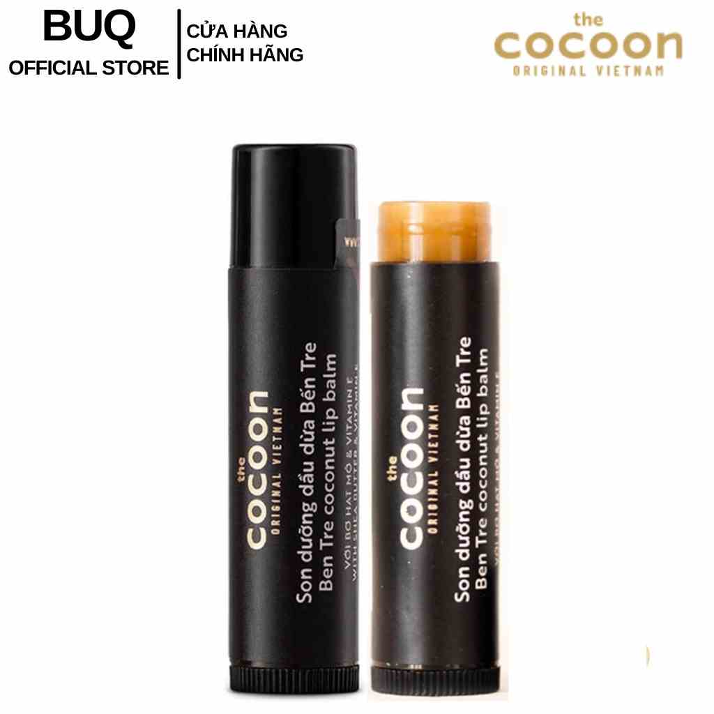 Son Dưỡng Môi Dầu Dừa Bến Tre The Cocoon Ben Tre Coconut Lip Balm 5g