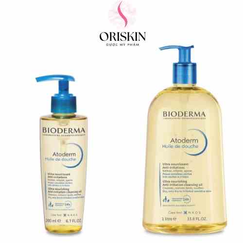 Bioderma Dầu Tắm Làm Sạch & Làm Dịu Da Khô, Nhạy Cảm Atoderm Huile De Douche