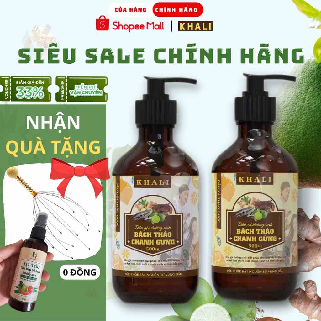 Dầu gội thảo dược BÁCH THẢO - Trà Xanh, Bồ Kết, Hà Thủ Ô - Giảm Rụng Tóc, Sạch Gàu, Kích Mọc Tóc