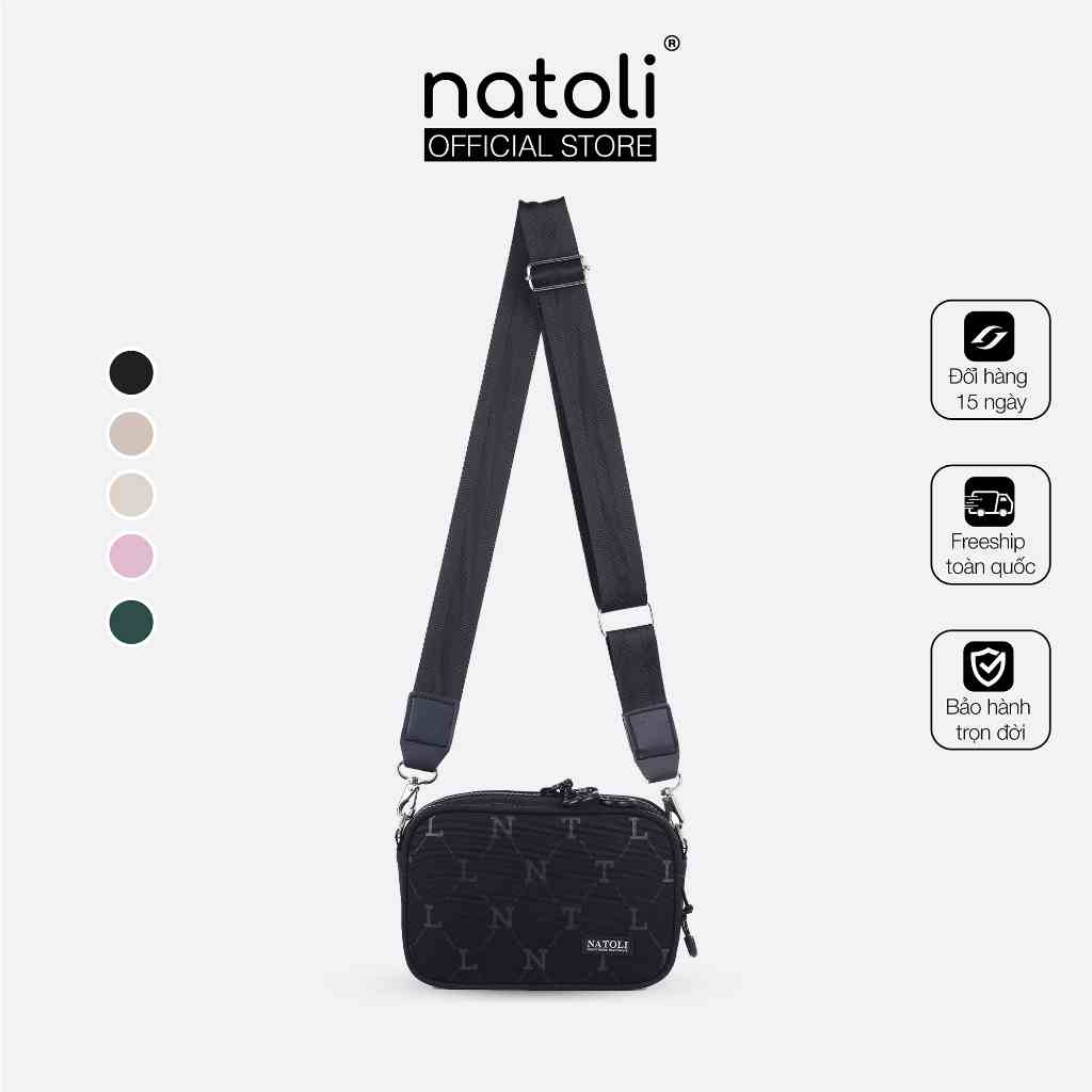 Túi đeo chéo nam nữ thương hiệu NATOLI chất vải canvas chống nước tốt - BST FLEX  CROSS BAG T15