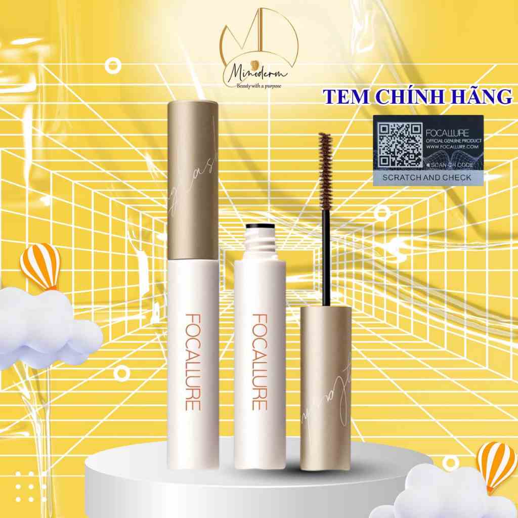 Mascara FOCALLURE giúp chuốt lông mi dài và cong 3mm 6g FA-169