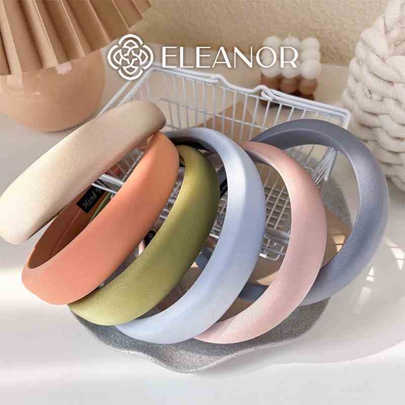 Băng đô cài tóc nữ Eleanor Accessories thiết kế trơn màu sắc đơn giản phụ kiện tóc 5108