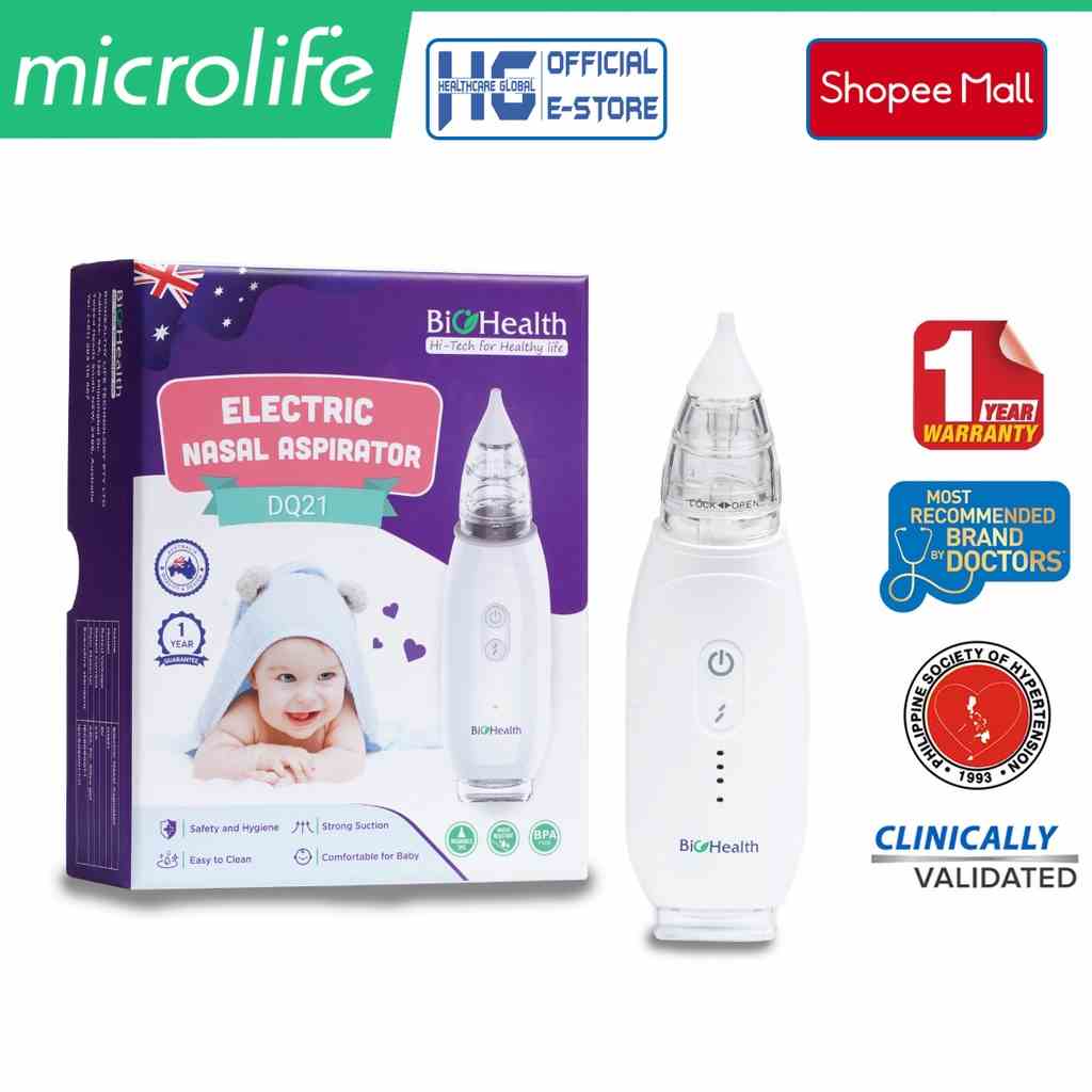 Máy Hút Mũi Microlife Biohealth DQ21 | Sử Dụng Kèm Máy Xông Khí Dung Omron , Microlife , Beurer