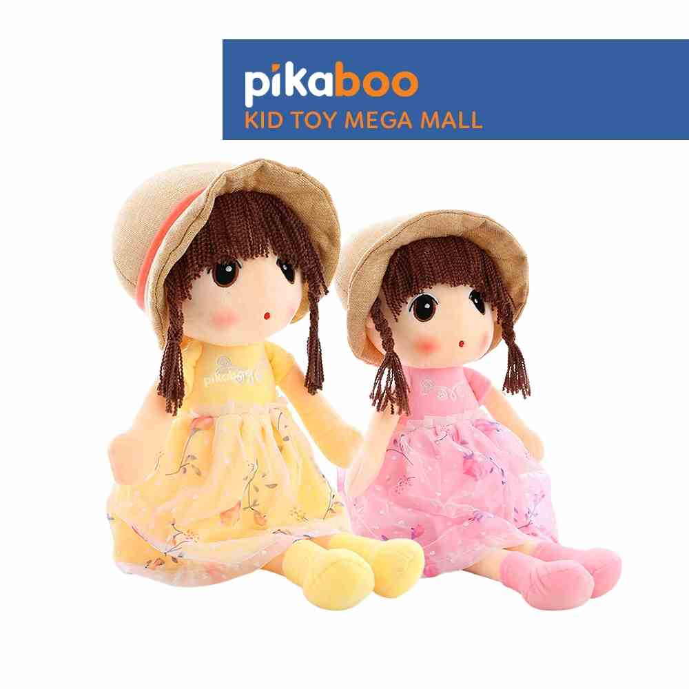 (Summer Sale 50%) Gấu bông búp bê cao cấp Pikaboo, nhồi bông 3D tinh khiết, vải cotton nhung mềm mịn co giãn 4 chiều