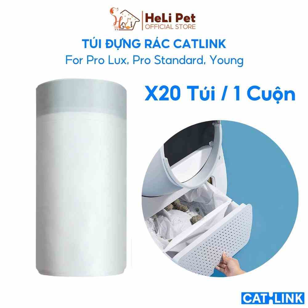 Túi Rác Máy Dọn Phân Mèo CATLINK dùng cho Young, Pro Standard, Pro Lux - HeLiPet