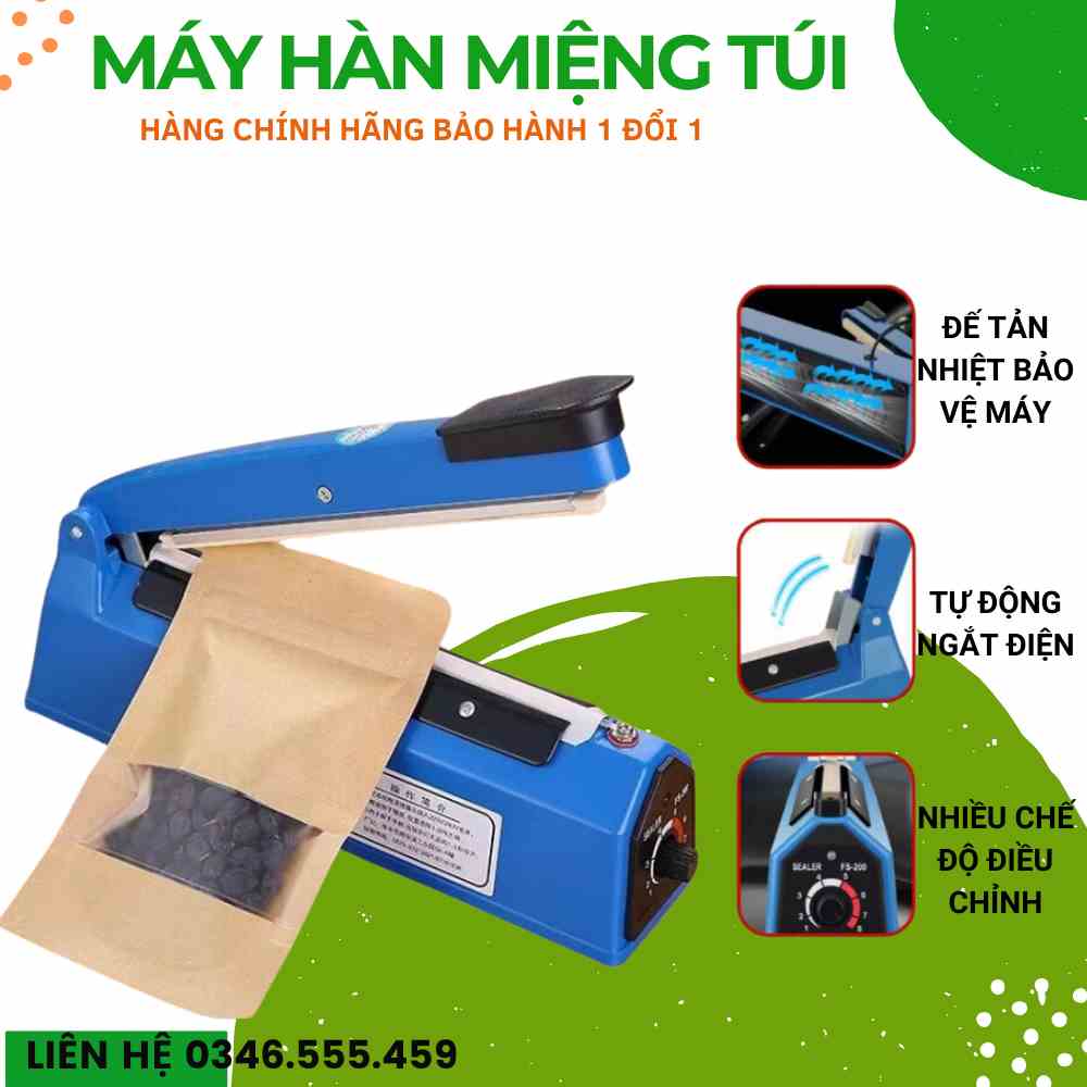 Máy hàn miệng túi KAW FPS 40cm/30cm/20cm cao cấp, loại máy chuyên dụng phù hợp nhiều loại túi, bảo hành uy tín 1 đổi 1