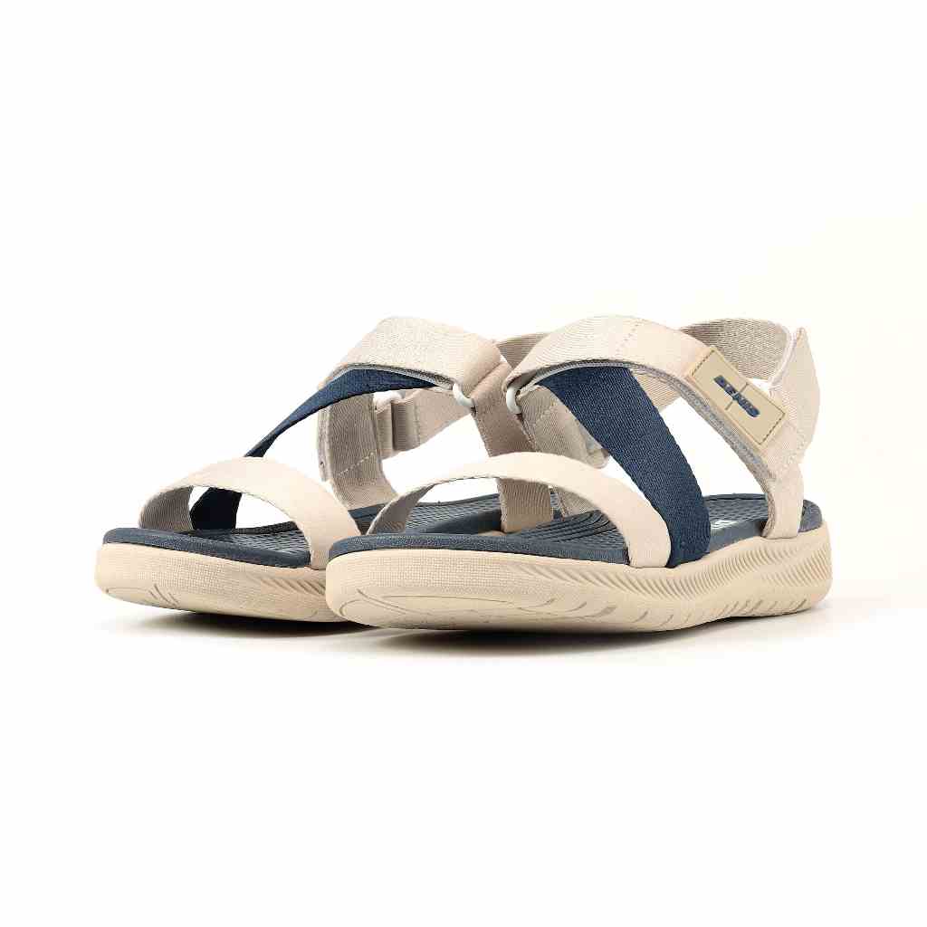 Giày Sandals Nam Nữ DENIS SD07 thể thao, êm nhẹ, đi học đi chơi đều đẹp Màu kem xanh trung tính