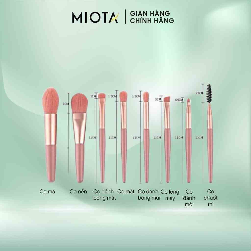 Set 8 Cọ Trang Điểm Đa Năng Miota Tiện Lợi Dễ Sử Dụng - Nude