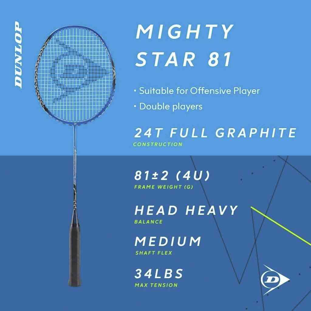 Vợt cầu lông Dunlop MIGHTY - STAR 81 ( VỢT CÔNG )