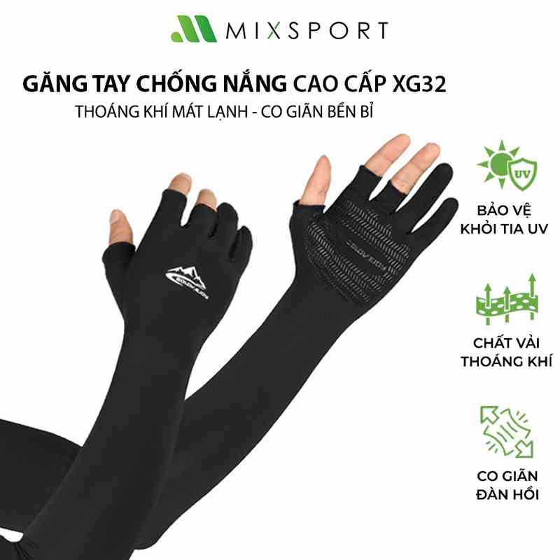 Găng Tay Chống Nắng Thể Thao Cao Cấp MixSport Chống Tia Cực Tím Cực Tốt, Chống Trượt Dòng Chuyên Nghiệp XG32