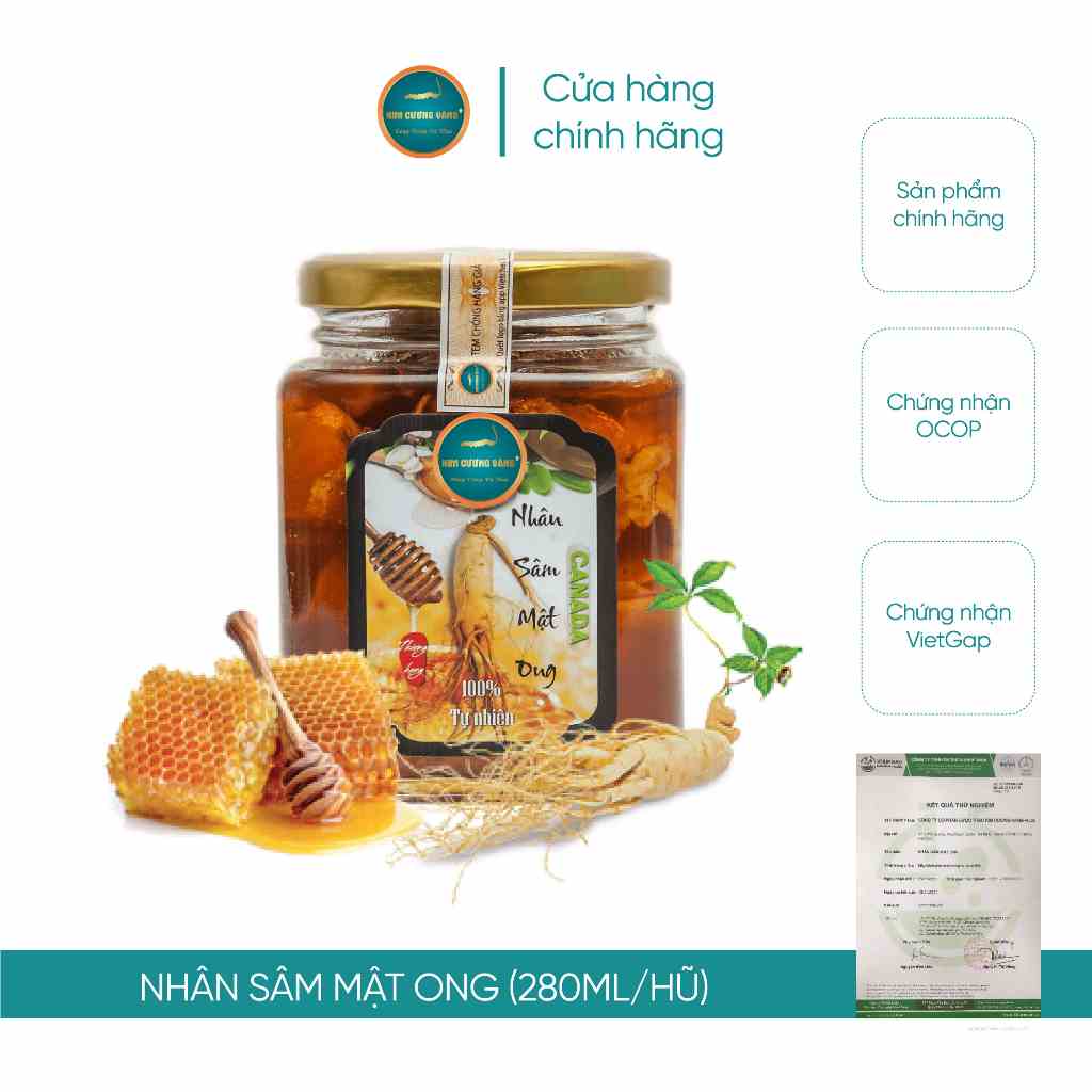 [Mã BMLTB200 giảm đến 100K đơn 499K] Mật Ong Nhân Sâm Kim Cương Vàng (280ml/Hủ)