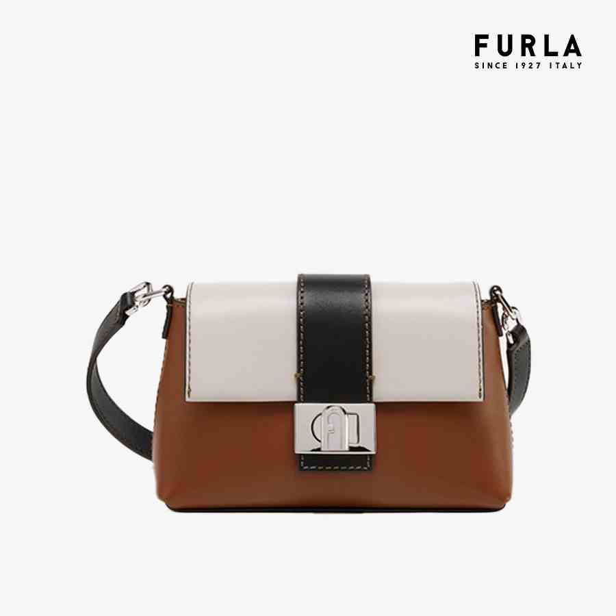 [Mã FAPREBAU3 giảm 10% đơn 1 triệu] Túi Nữ FURLA Charlie Mini Crossbody Vitello Roma Colorblock