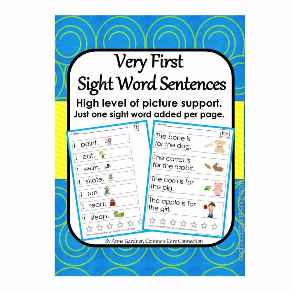 Vở Very First sight word sentences cho bé luyện tiếng anh