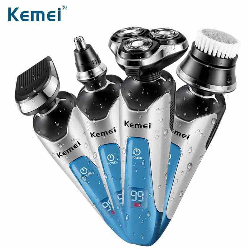 [Mã BMLTB35 giảm đến 35K đơn 99K] Máy cạo râu 3 lưỡi 4 in 1 kemei 5390 cao cấp- Hàng phân phối chính thức