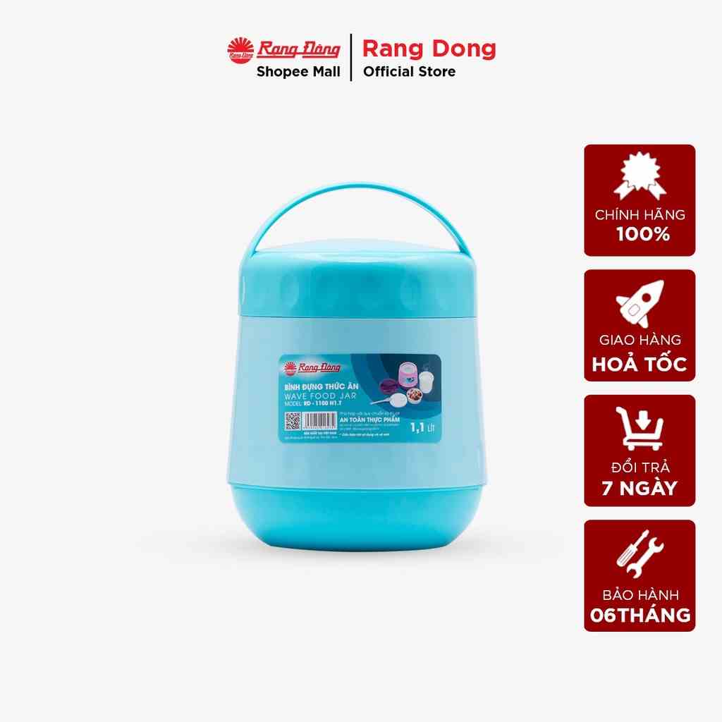 [Mã BMLTB35 giảm đến 35K đơn 99K] Bình Đựng Thức Ăn Dung tích 1100ml Rạng Đông - Model: RD 1100 N1.T