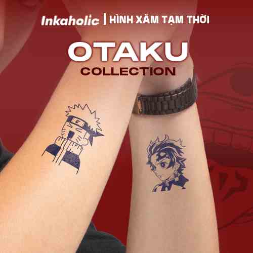 [OTAKU COLLECTION] Hình xăm dán tạm thời 15 ngày Inkaholic, xăm giả đẹp & ngầu y xăm thật, chống nước 100