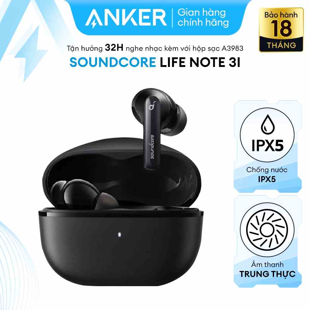 Tai nghe không dây SOUNDCORE (by ANKER) Life Note 3i True Wireless (TWS) - A3983