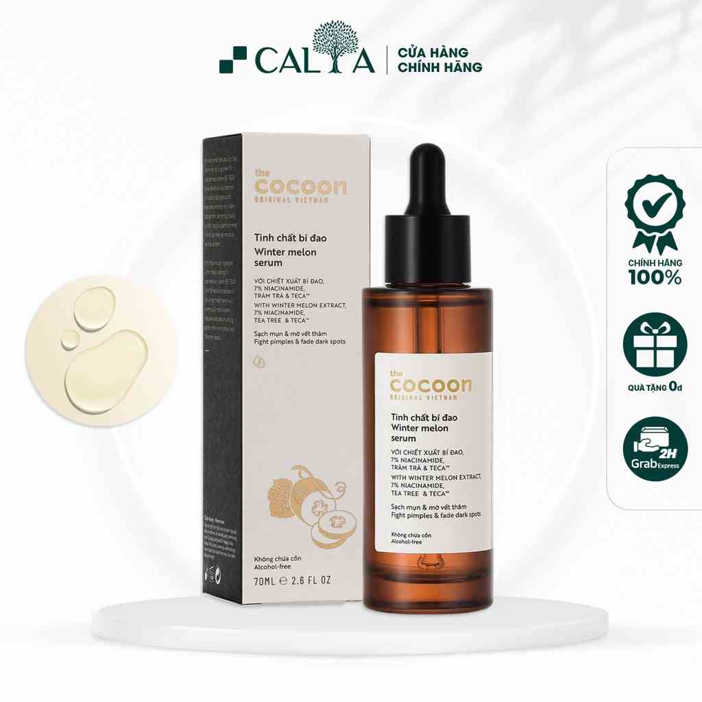 [Mã BMLT30 giảm đến 30K đơn 299K] Serum Cocoon Tinh Chất Bí Đao Giảm Mụn, Kiềm Dầu - Cocoon Winter Melon Serum 70ml