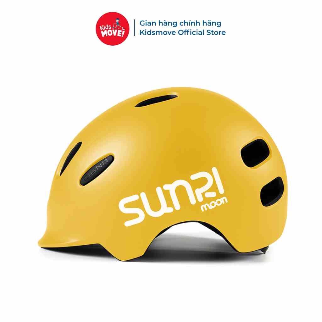 Mũ bảo hiểm cho bé 3 4 6 10 tuổi Sunrimoon siêu nhẹ có đèn LED dùng đi xe đạp thăng bằng, patin, ván trượt cao cấp