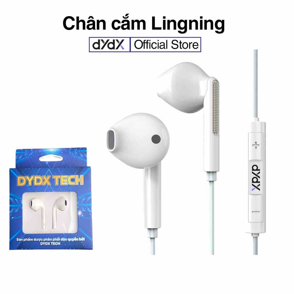 Tai nghe có dây DX01 cho Táo 7Plus - 13promax chân cắm dẹt có mic nhét tai giá rẻ gaming hàng Zin DYDX