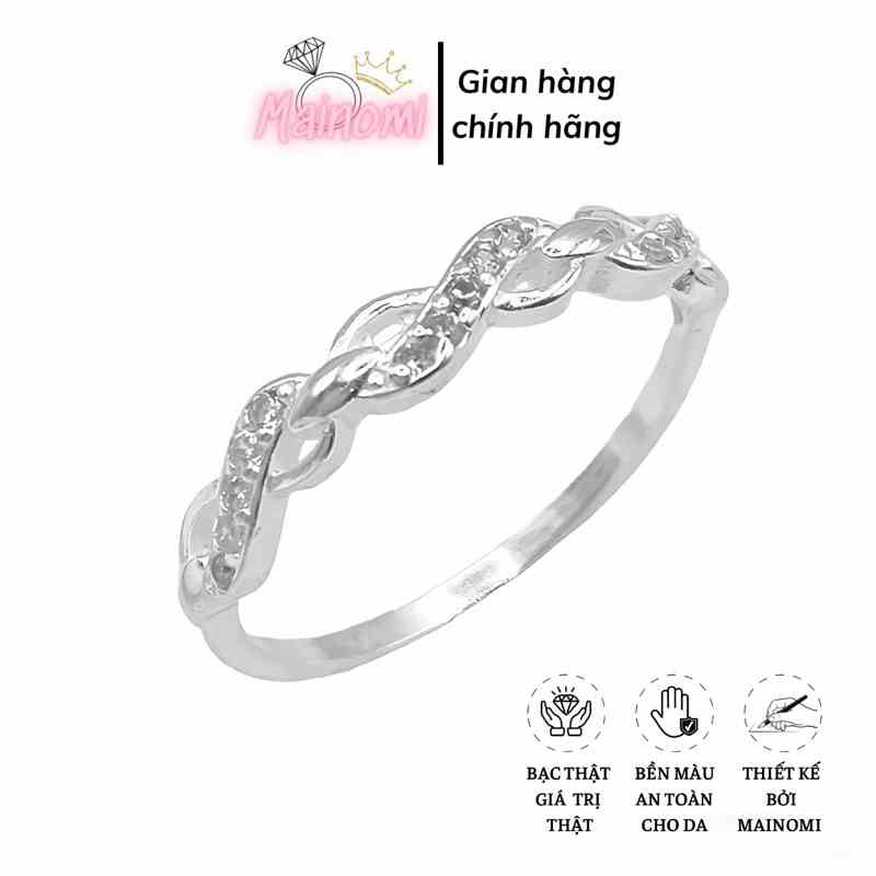 Nhẫn vô cực nối đuôi ý nghĩa trường tồn vĩnh viễn MAINOMI SHOP BẠC XINH