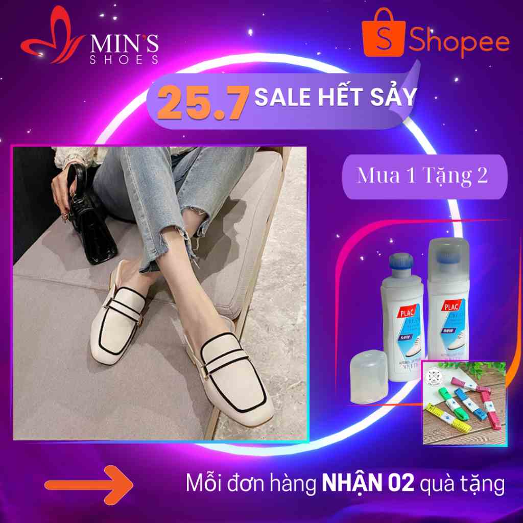 (MUA 1 TẶNG 2 - DUY NHẤT 25-27/07) Mins Shoes - Giày Sục Da Mềm Cao Cấp 06