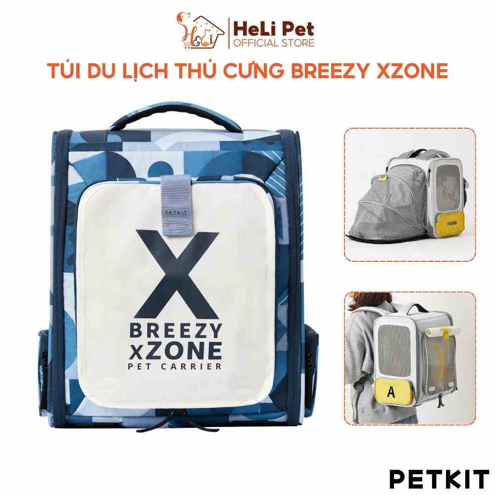 Balo Vận Chuyển Cho Thú Cưng, Balo Vải Cho Mèo, Chó, Thỏ Cao Cấp PETKIT Xzone - HeLiPet