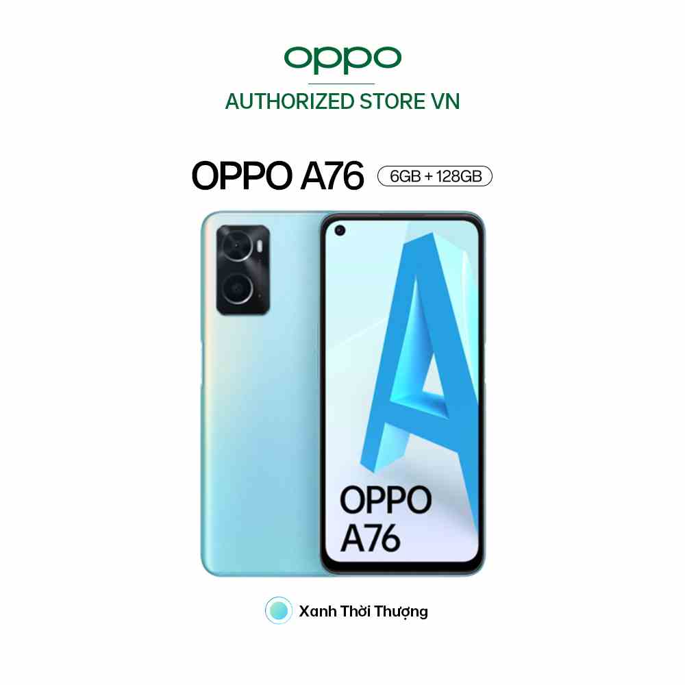 [Mã ELBAU5 giảm 5% đơn 300K] Điện thoại OPPO A76 (6GB/128GB) - Hàng Chính Hãng