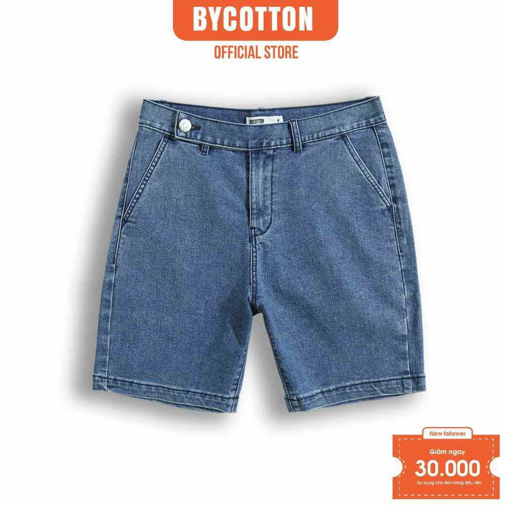 [Mã BYCO2224T giảm ngay 50K đơn 0K] Quần Short Jeans Nam BY COTTON Trousers Light Blue