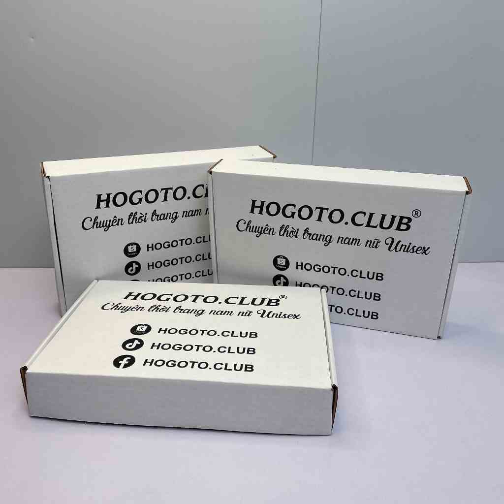 Hộp carton nắp gài 30x20x5 HOGOTO CLUB, thùng bìa giấy cod nắp cài gói hàng quần áo, quà tặng giá rẻ