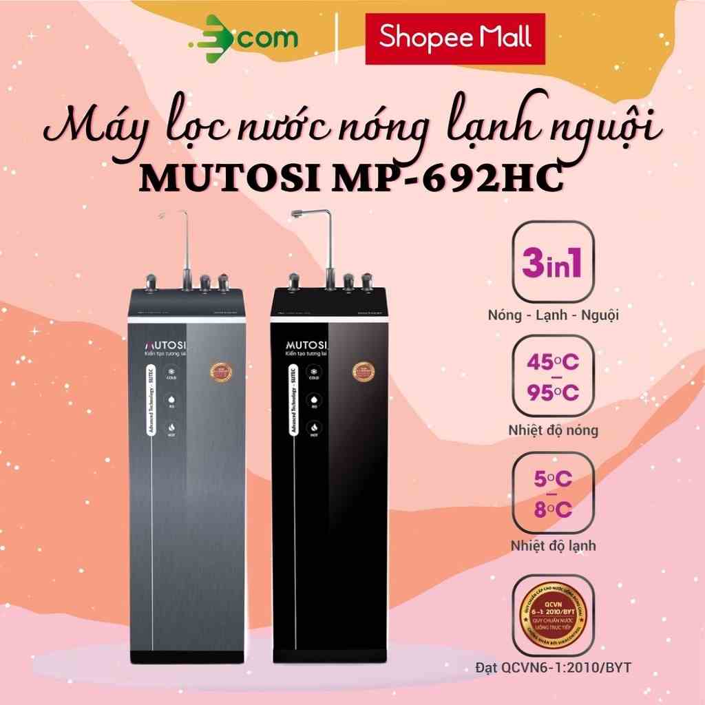 Máy lọc nước nóng lạnh nguội Mutosi 9 lõi MP-692HC, thiết kế hiện đại, tinh tế, phù hợp với mọi không gian.