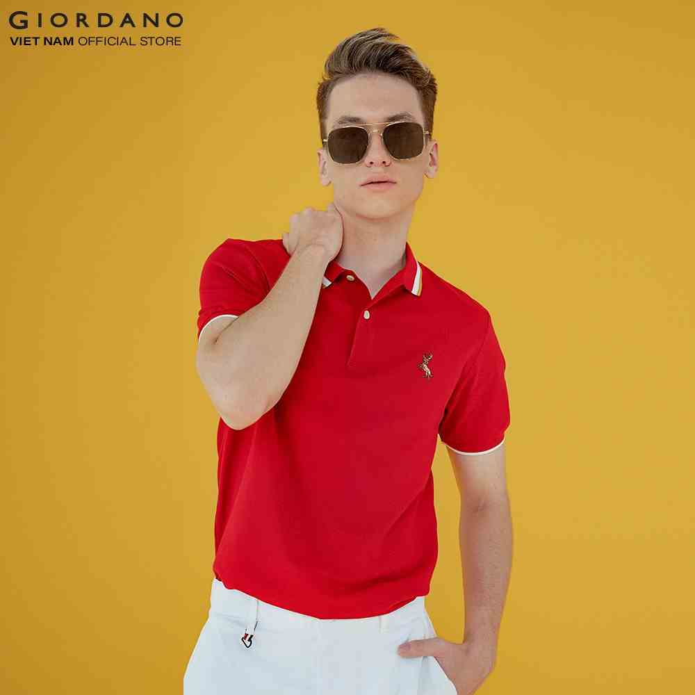 Áo Thun Ngắn Tay Có Cổ Nam Giordano Polo 01011202