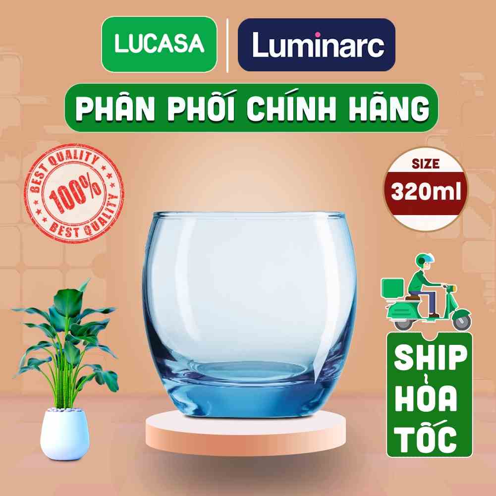 [Mã BMLTA35 giảm đến 35K đơn 99K] Ly Thủy Tinh Luminarc Salto Blue 320ml - Loại Thấp L1584 | Phân Phối Chính Hãng